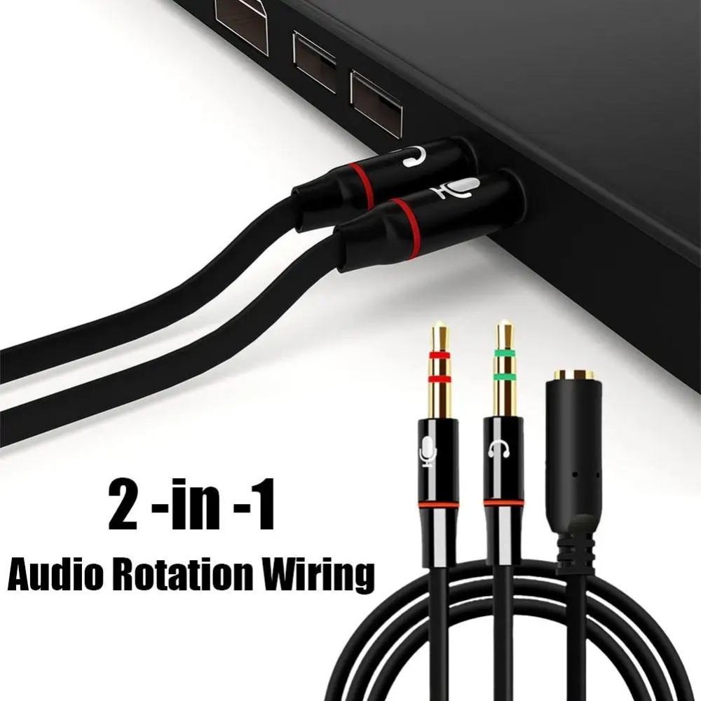 Audio Splitter Y - 3.5mm Kulaklık Mikrofon Ses Splitter Dişi