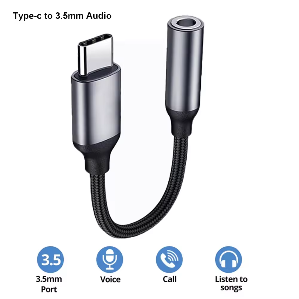 Audiophile Headphone Wired - USB C 3.5mm Ses Adaptörü USB