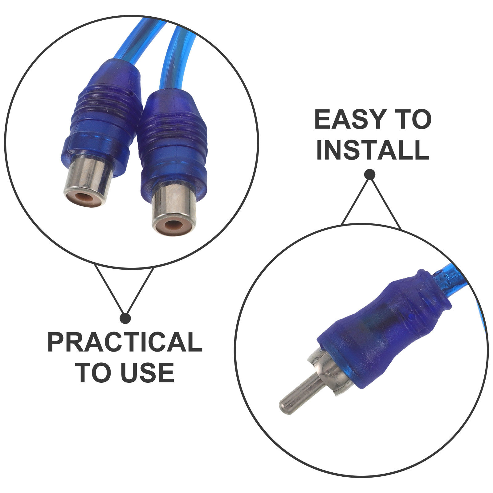 10 Adet RCA Y Splitter Kablosu - Audio Splitter Y incelemesi ve fiyatı
