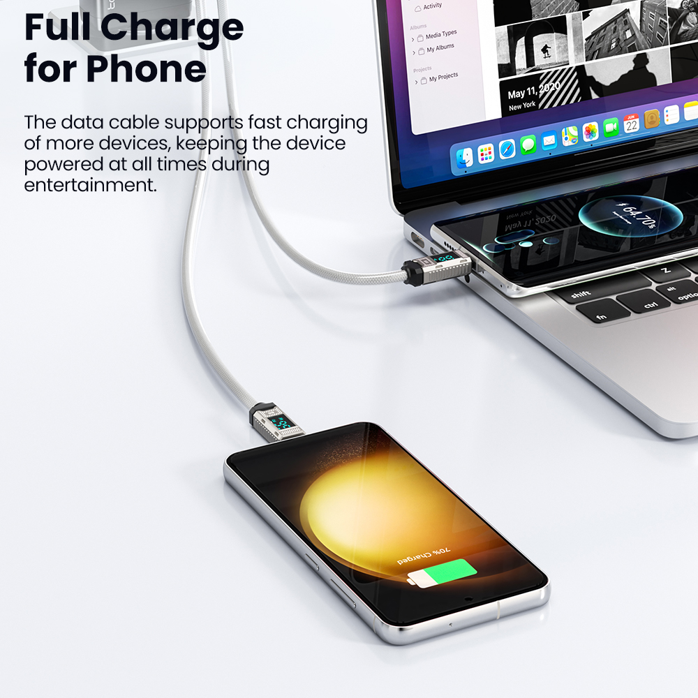Toocki PD 66W USB C Kablosu 6A - Usb C Earphone incelemesi ve fiyatı